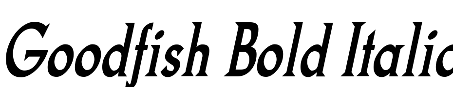 Goodfish Bold Italic Yazı tipi ücretsiz indir